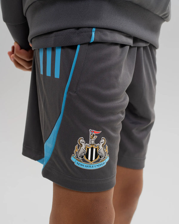 Newcastle United adidas 25/26 Players Range Kids' Grey Training Shorts