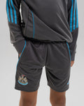 Newcastle United adidas 25/26 Players Range Kids' Grey Training Shorts