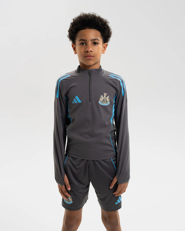 Newcastle United adidas 25/26 Players Range Kids' Grey 1/4 Zip Training Top