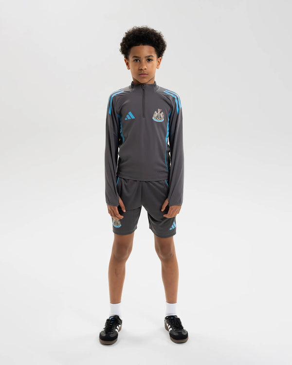 Newcastle United adidas 25/26 Players Range Kids' Grey 1/4 Zip Training Top