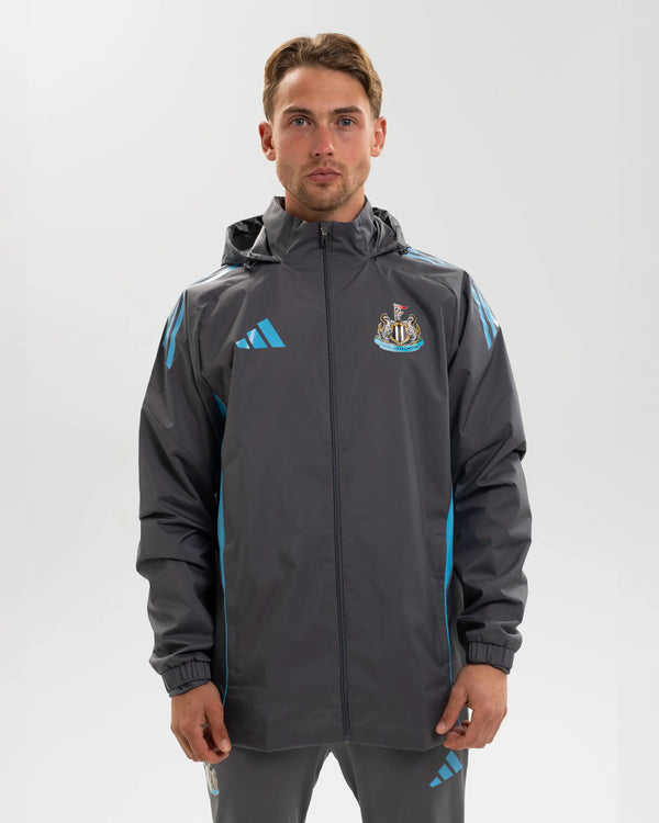 Newcastle United adidas 25/26 Players Range Grey All Weather Jacket