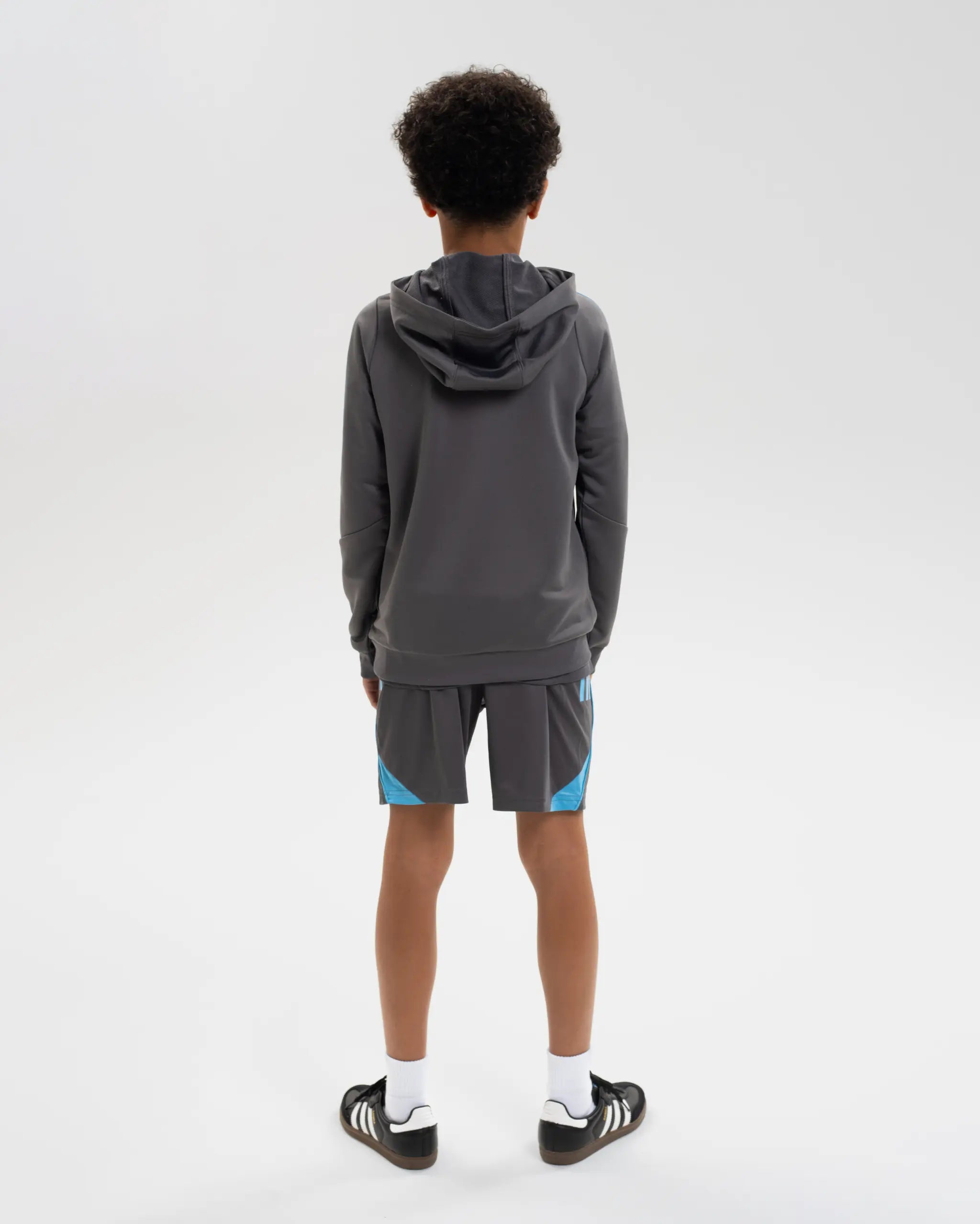 Newcastle United adidas 25/26 Players Range Kids' Grey Training Hoodie
