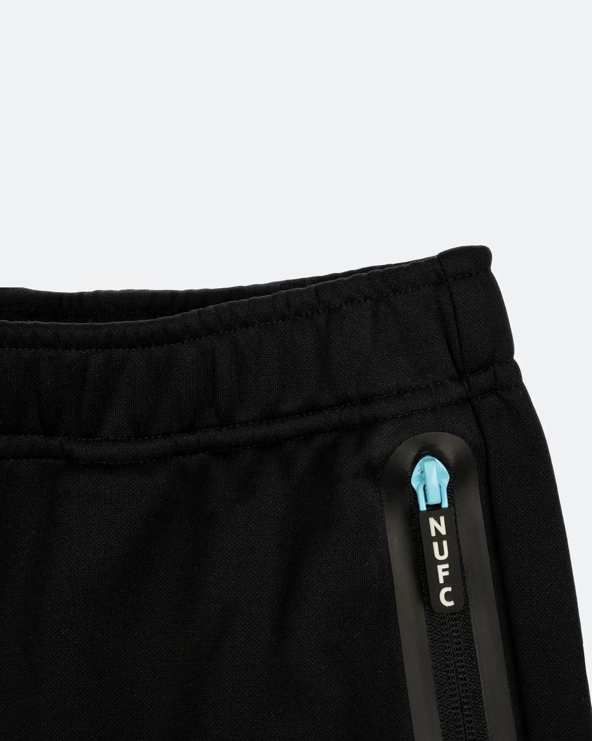 Newcastle United Boy's Black Cargo Shorts with Blue Ombre Crest