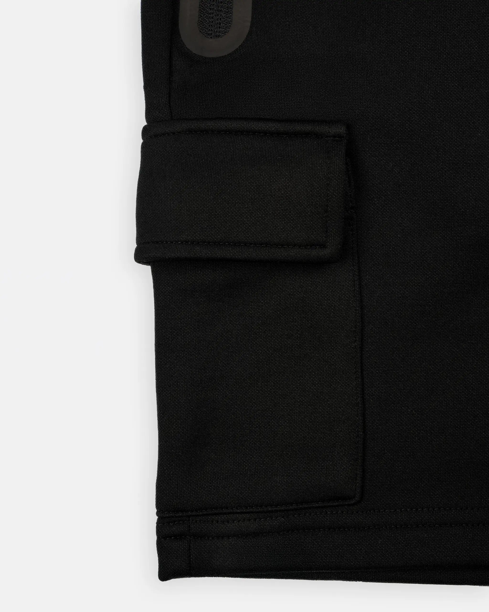 Newcastle United Boy's Black Cargo Shorts with Blue Ombre Crest