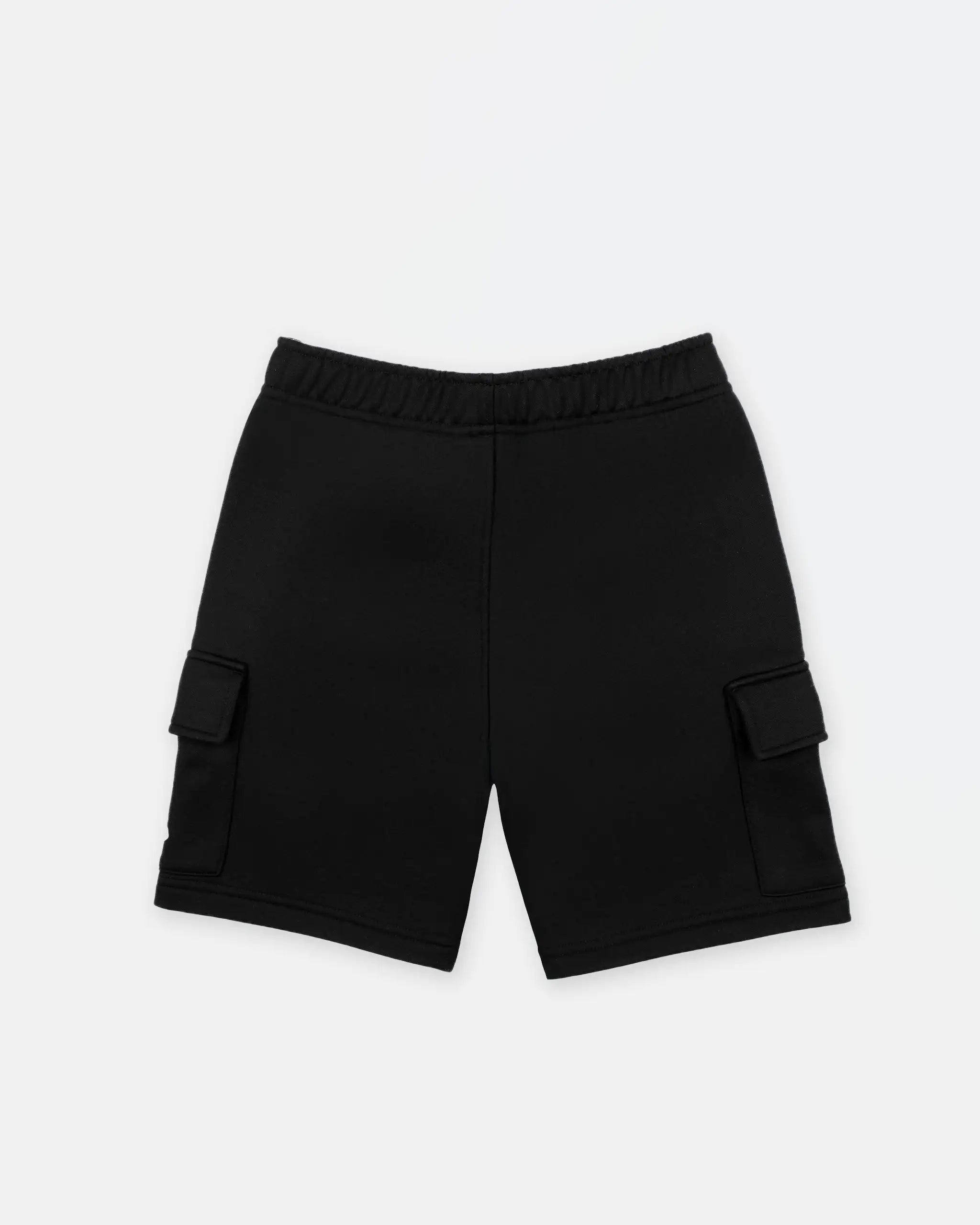 Newcastle United Boy's Black Cargo Shorts with Blue Ombre Crest