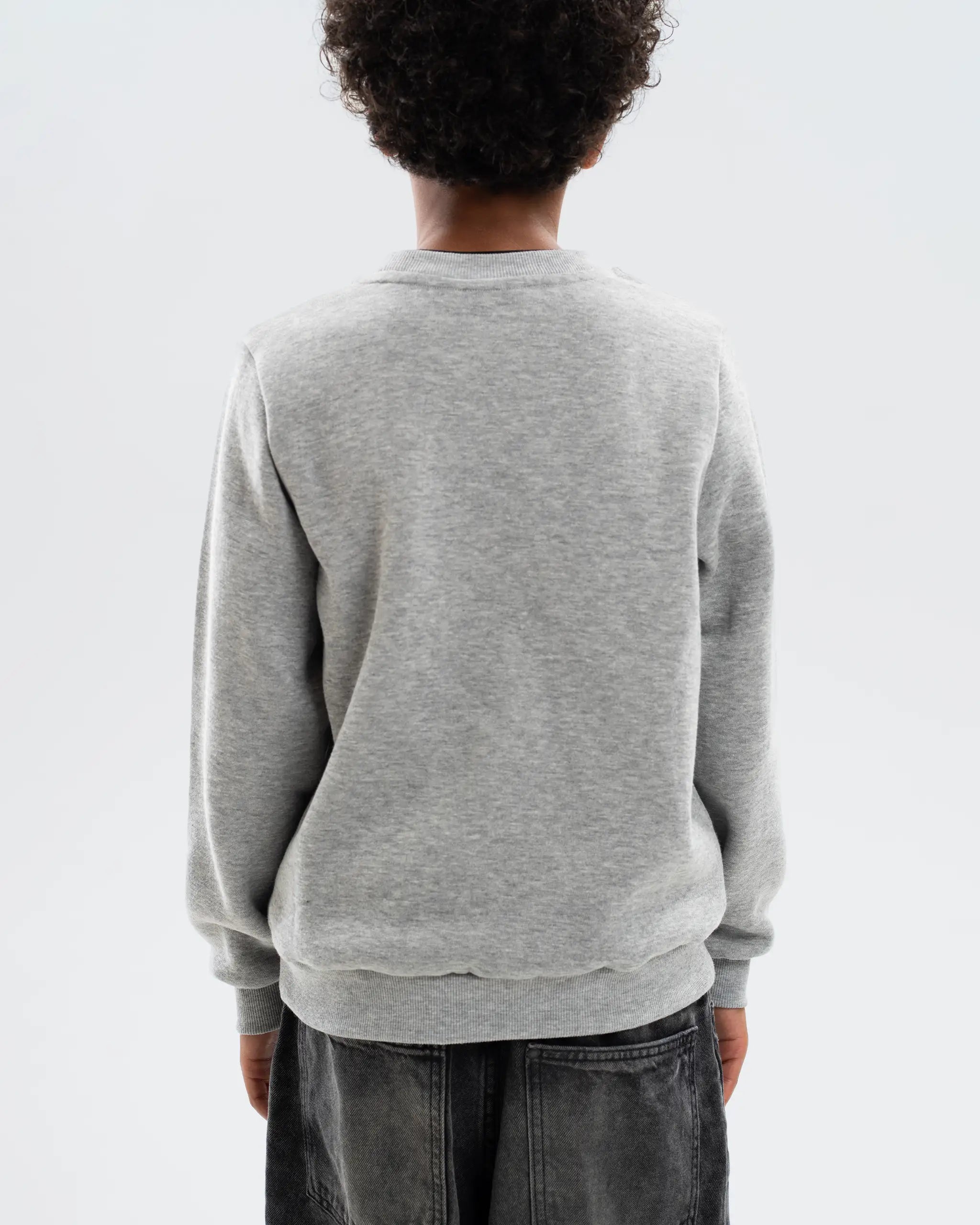 Newcastle United Kids' Essentials Range Grey Crew Neck Sweater