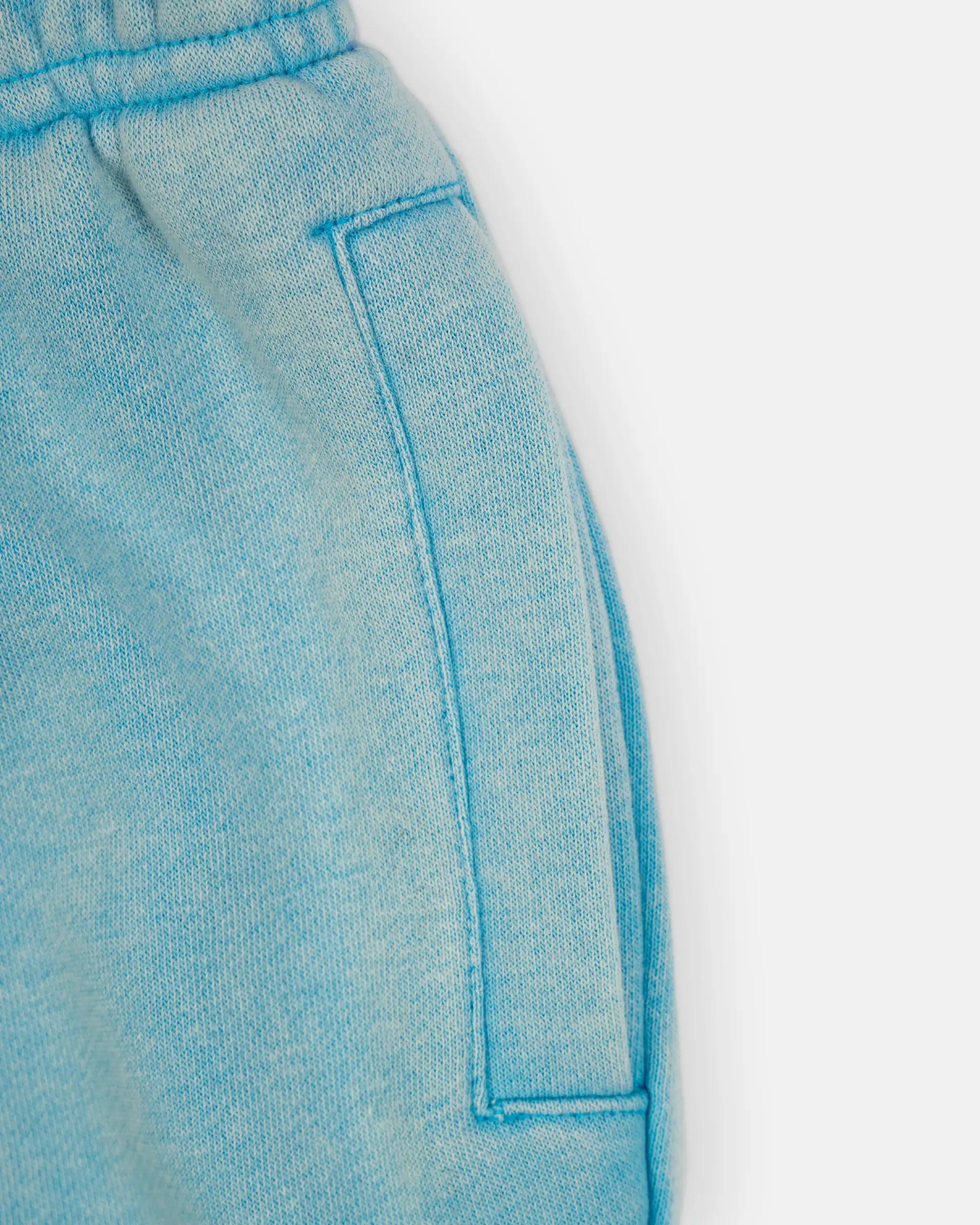Newcastle United Boy's Blue Acid Wash Shorts