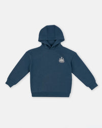 Newcastle United Boy's Navy Graffiti Print Hoodie