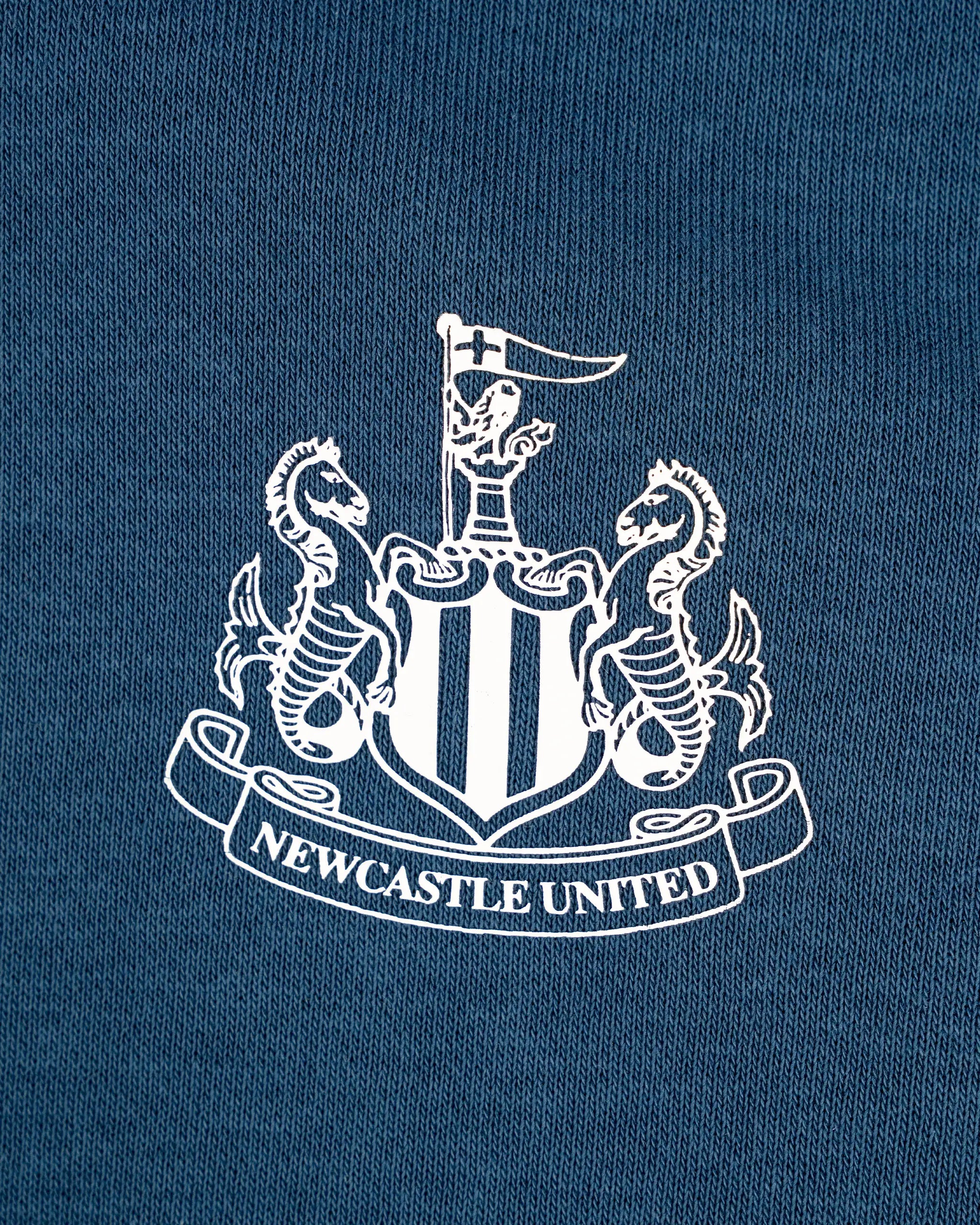 Newcastle United Boy's Navy Graffiti Print Hoodie
