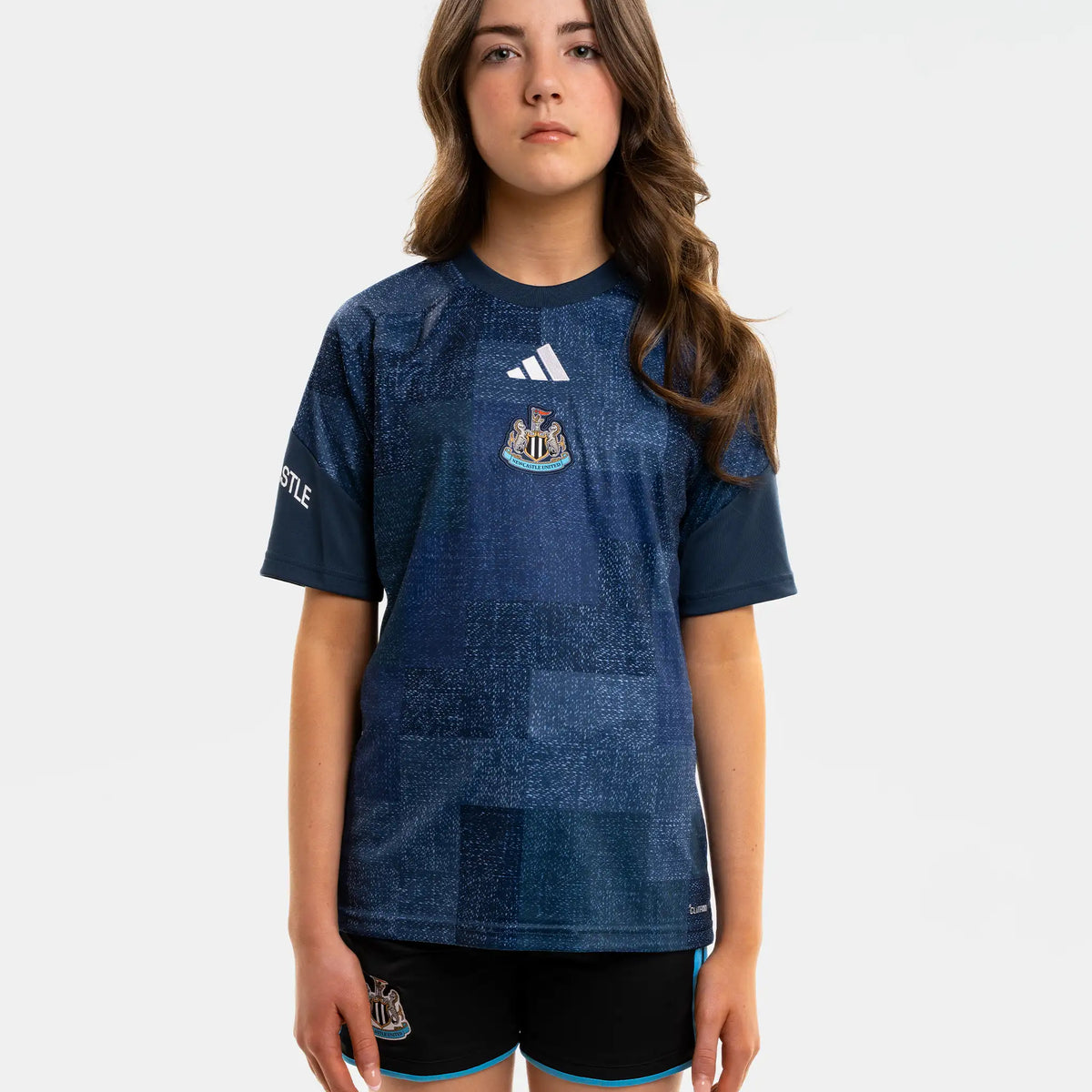 Newcastle United adidas Kids' 26/27 Navy Pre-Match Shirt