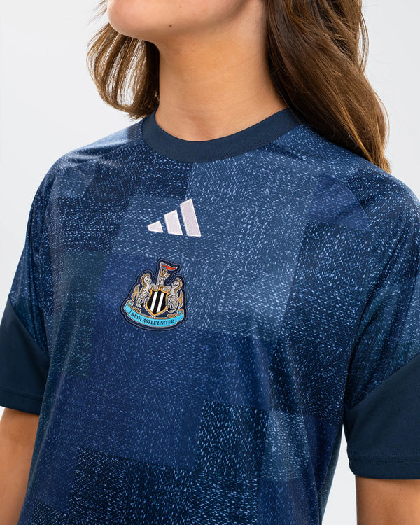 Newcastle United adidas Kids' 26/27 Navy Pre-Match Shirt