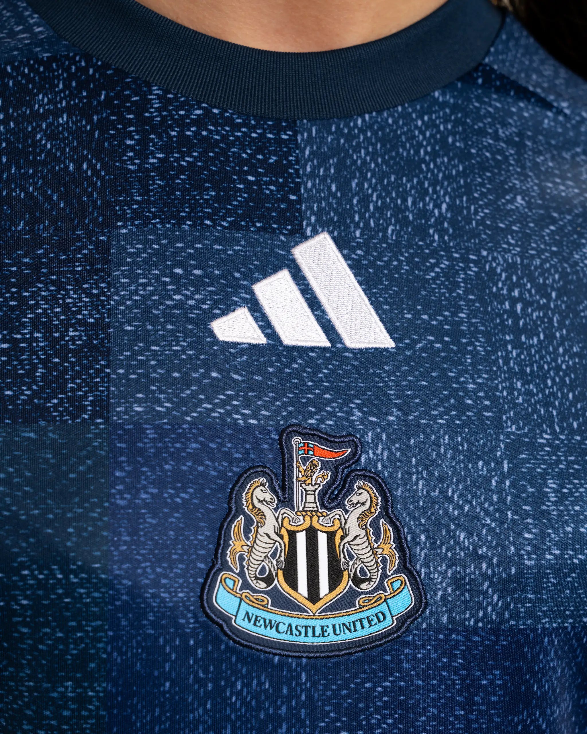 Newcastle United adidas Kids' 26/27 Navy Pre-Match Shirt