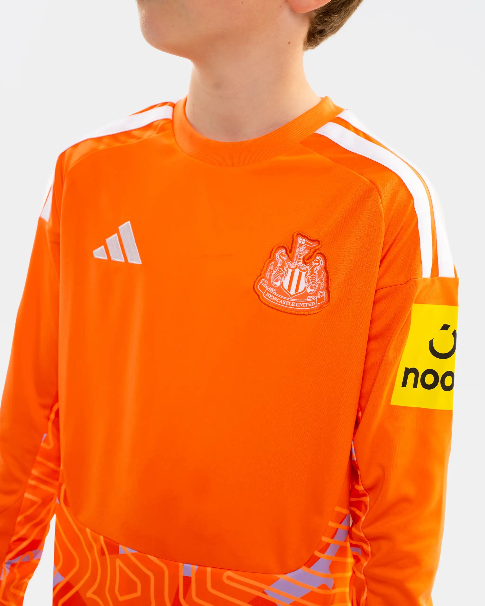 Newcastle United adidas Kids' 26/27 Orange Long Sleeve Goalkeeper Shirt