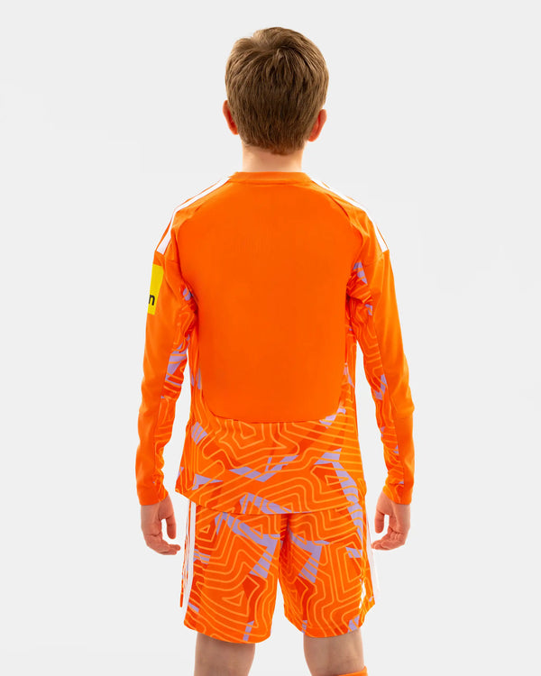 Newcastle United adidas Kids' 26/27 Orange Goalkeeper Shorts
