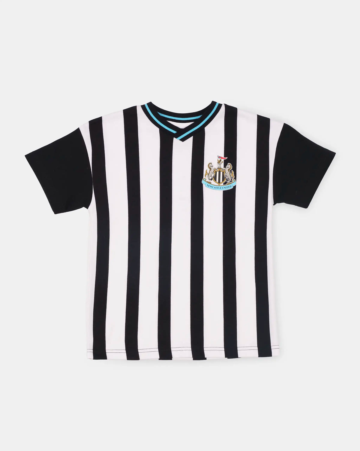 Newcastle United Kids' Black & White Kit Short Pyjama Set