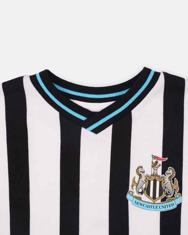 Newcastle United Kids' Black & White Kit Short Pyjama Set