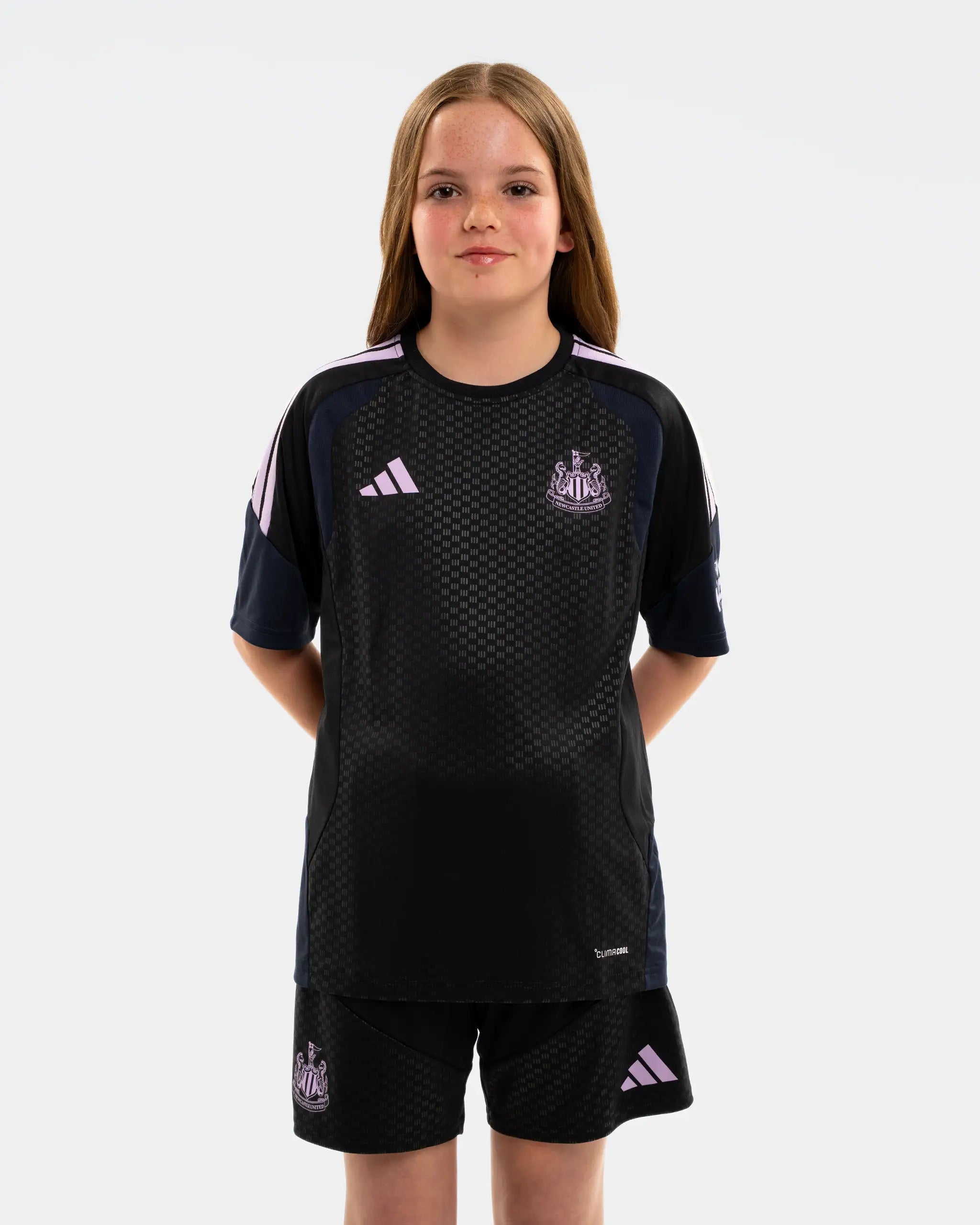 Newcastle United adidas Kids' 26/27 Players Range Black Shorts