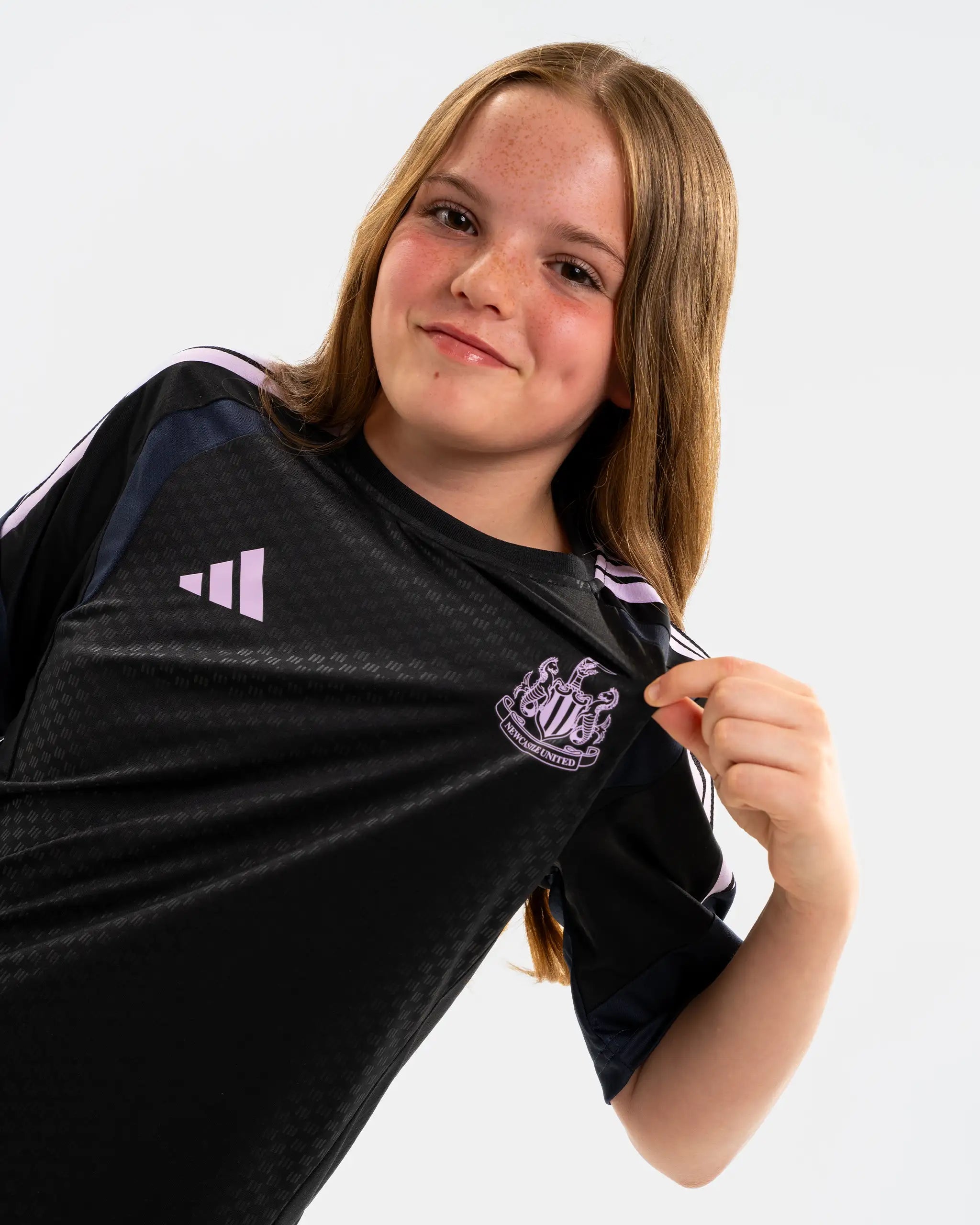 Newcastle United adidas Kids' 26/27 Players Range Black Shirt