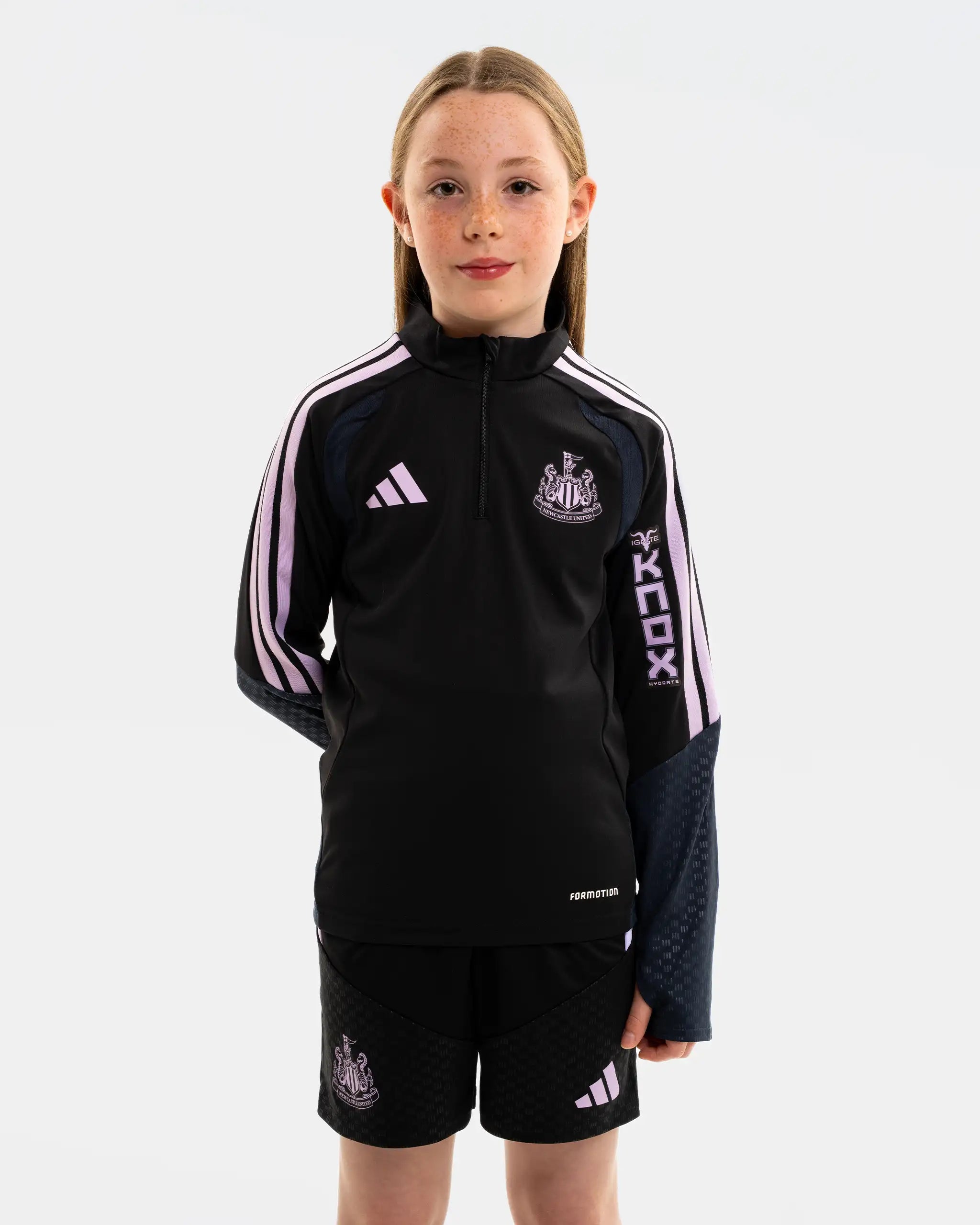 Newcastle United adidas Kids' 26/27 Players Range Black Shorts