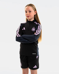 Newcastle United adidas Kids' 26/27 Players Range Black Shorts