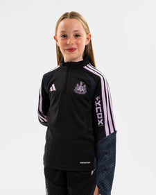 Newcastle United adidas Kids' 26/27 Players Range Black 1/4 Zip Top