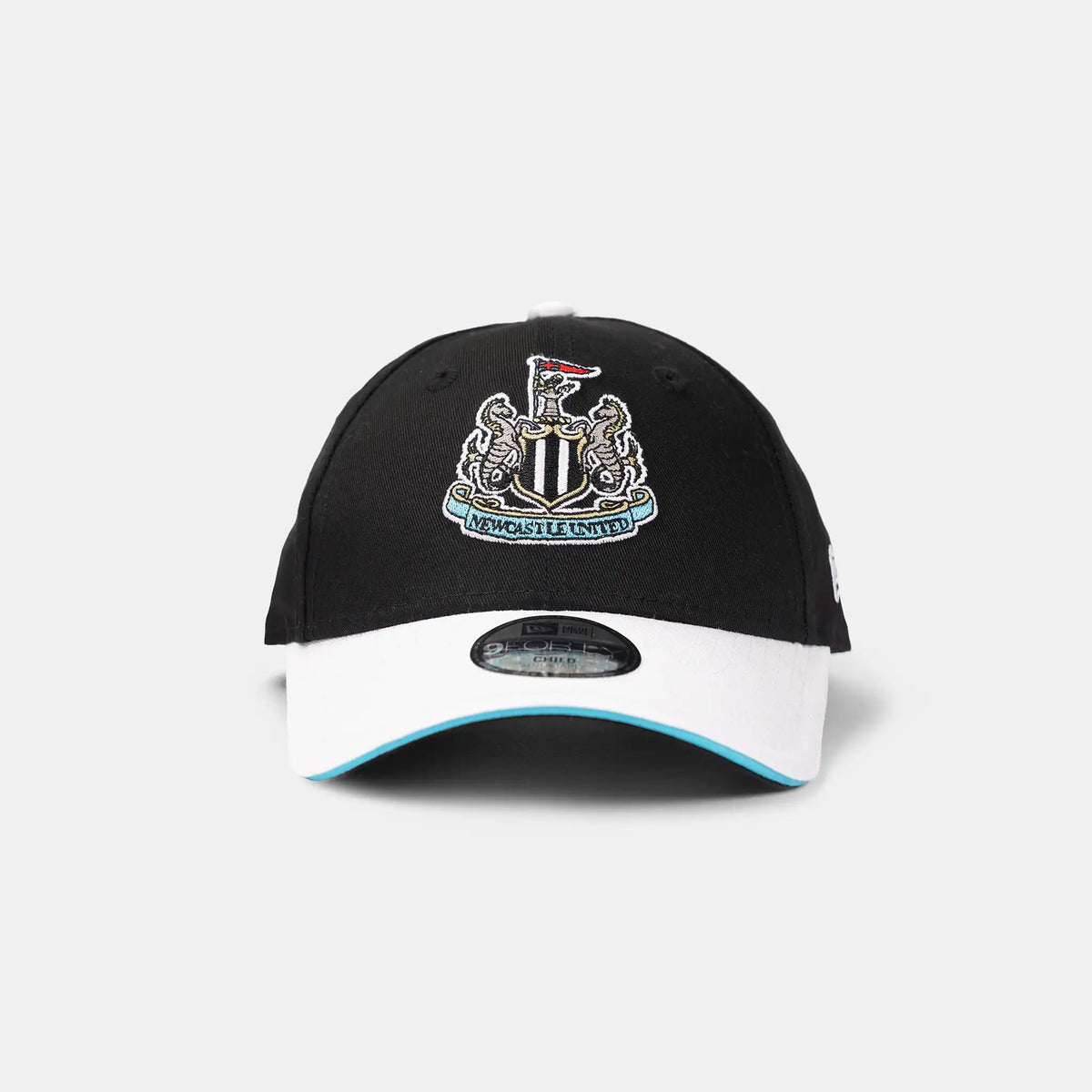 Newcastle United New Era Kids' Black & White Team 9FORTY Adjutable Cap