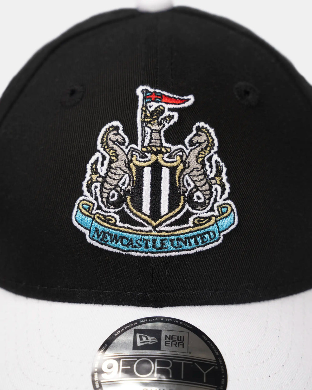 Newcastle United New Era Kids' Black & White Team 9FORTY Adjutable Cap