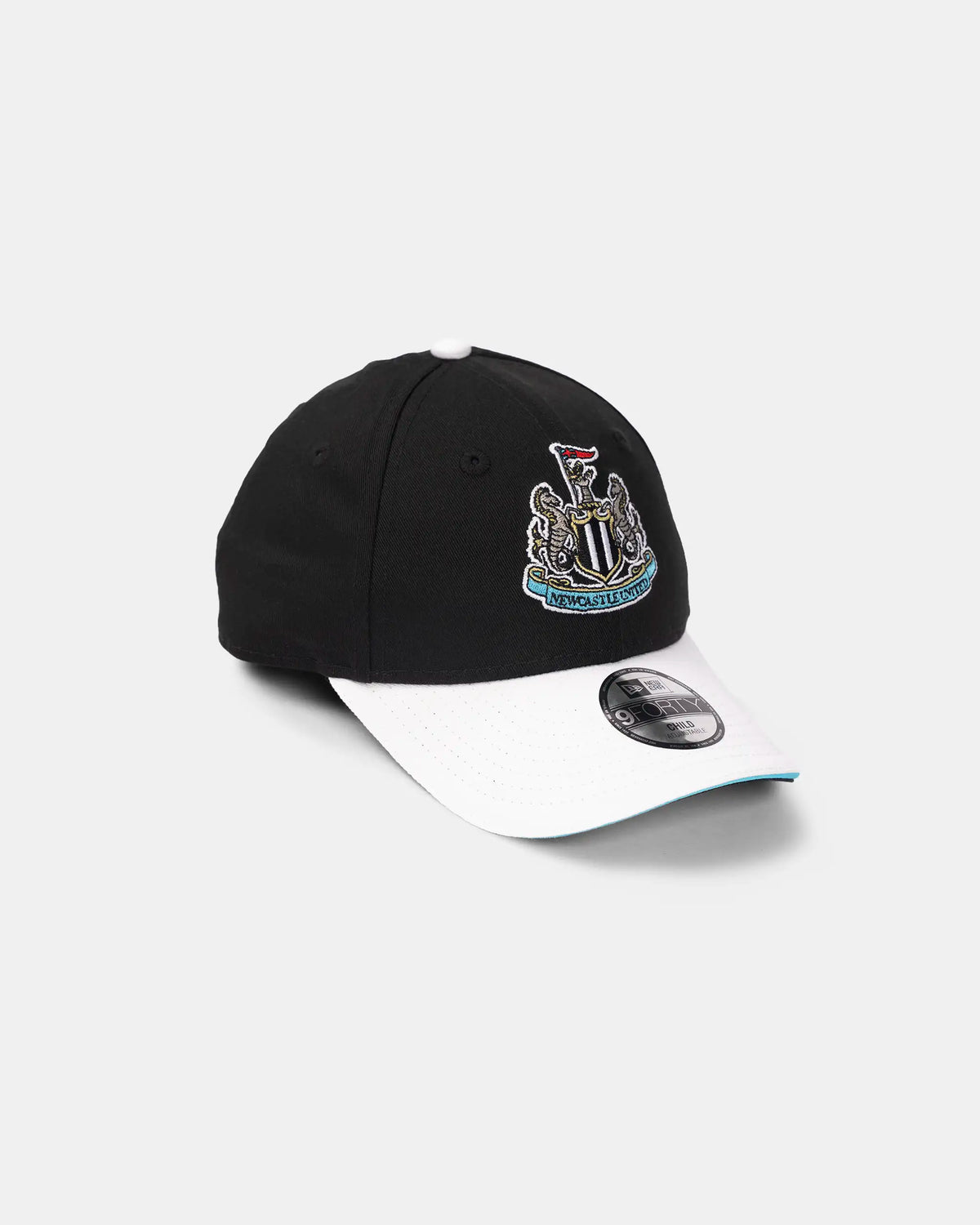 Newcastle United New Era Kids' Black & White Team 9FORTY Adjutable Cap