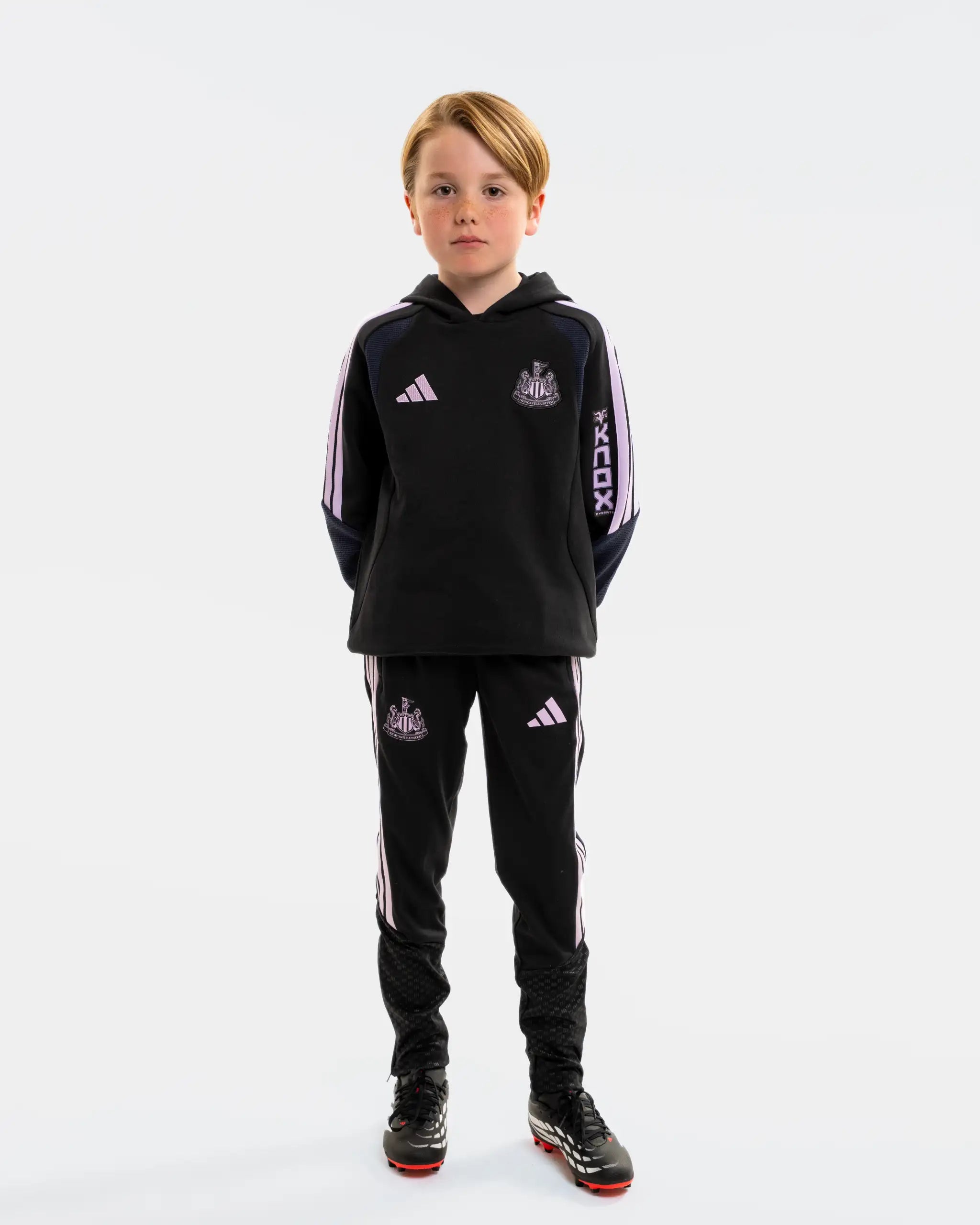 Newcastle United adidas Kids' 26/27 Players Range Black Trackpants