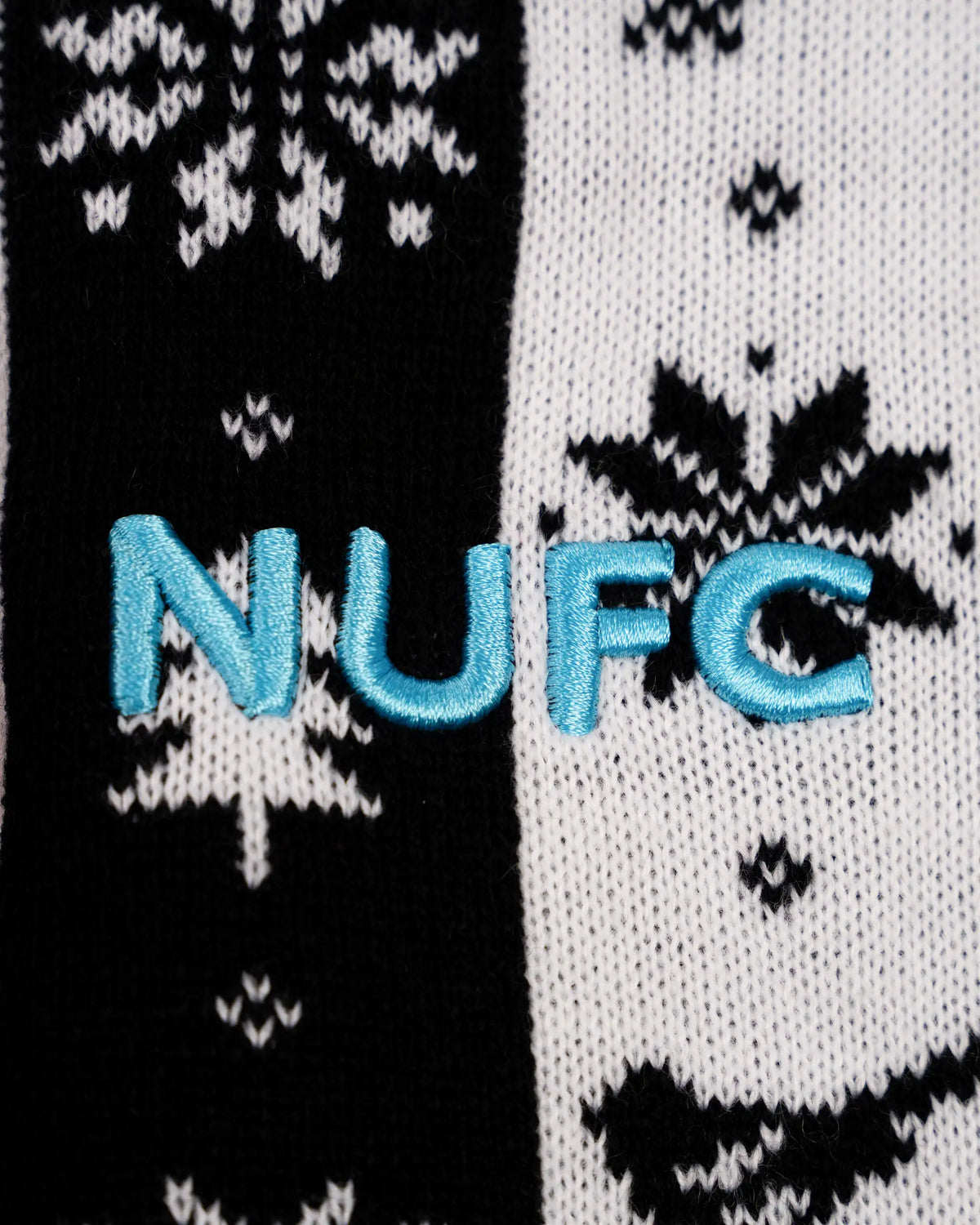 Newcastle United Kids' Black & White Christmas Jumper