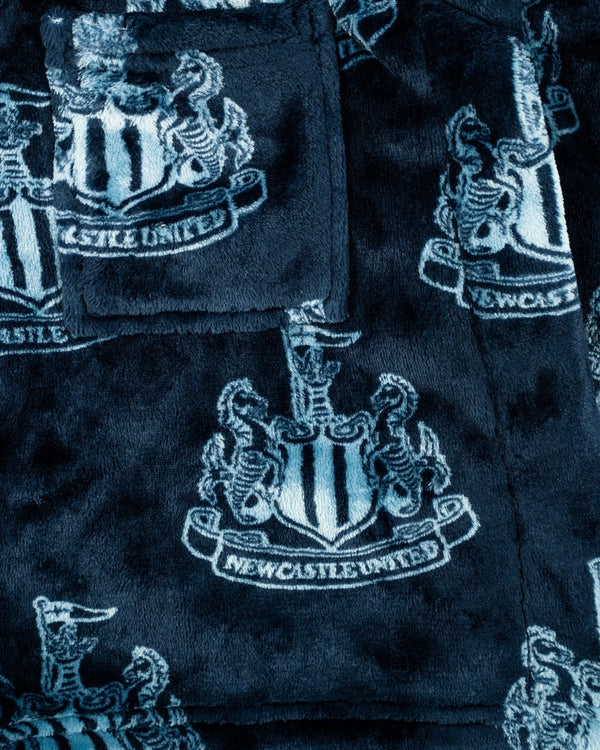Newcastle United Kids' Blue Crest Dressing Gown