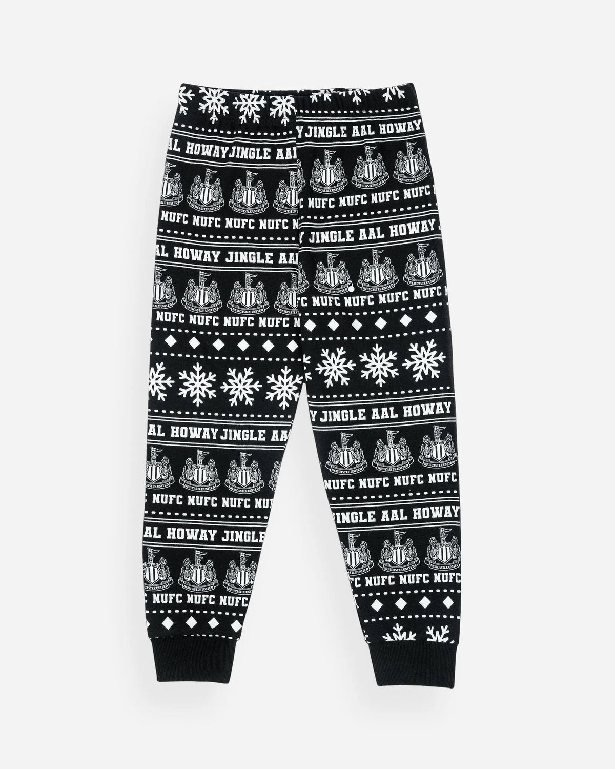Newcastle United Kids' Black & White Christmas Pyjama Set
