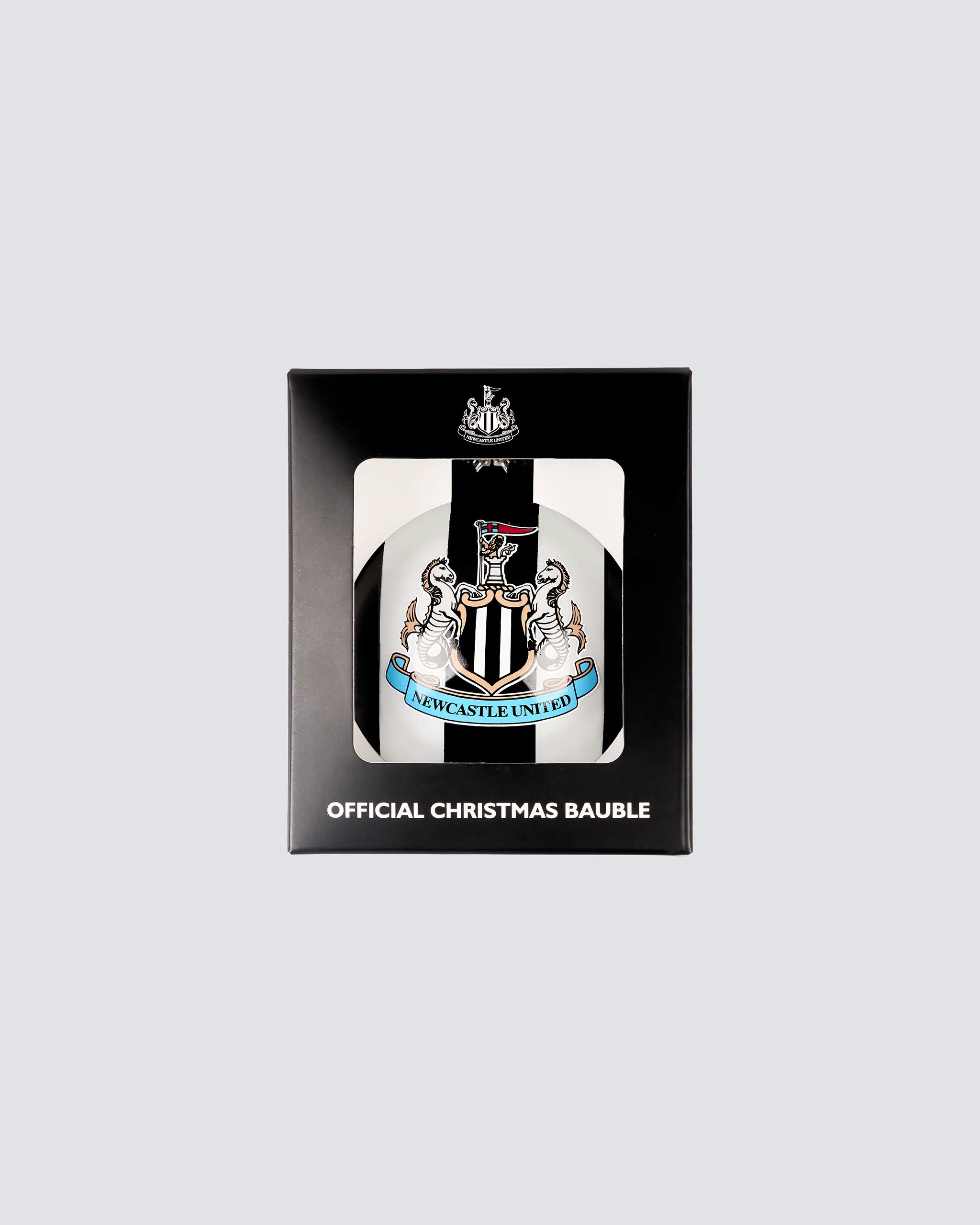 Newcastle United Large Glass Christmas Bauble