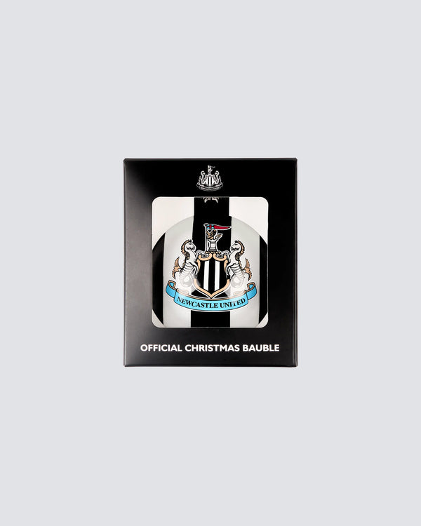 Newcastle United Large Glass Christmas Bauble