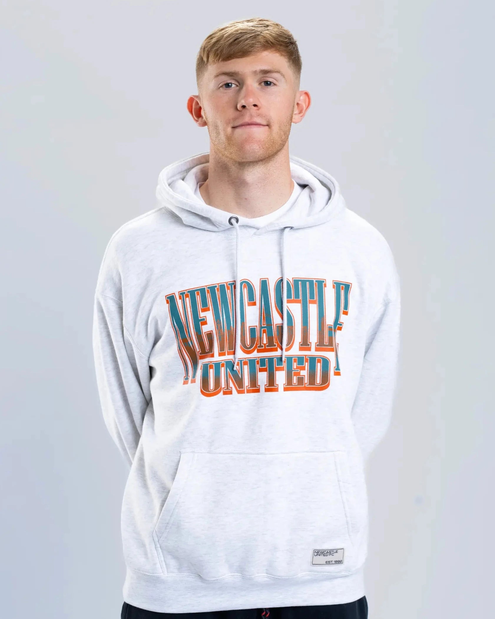 Newcastle United Grey Graphic Hoodie