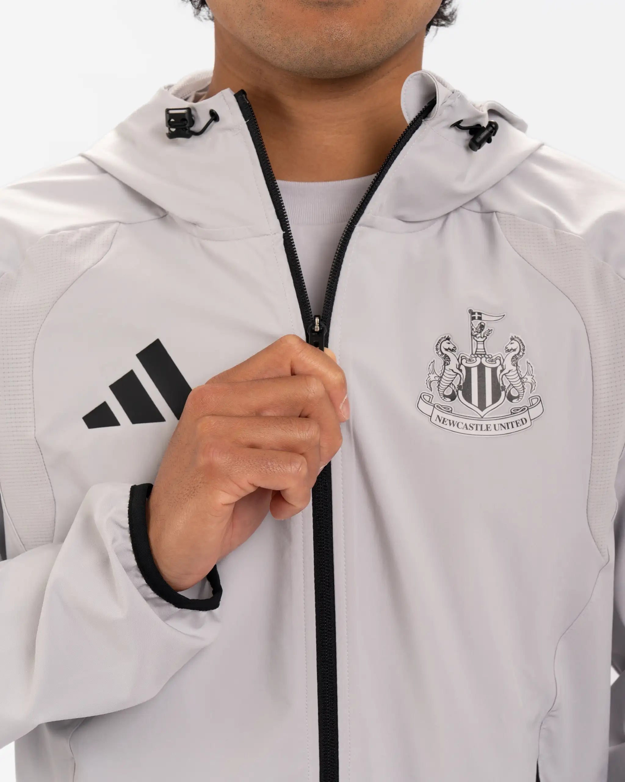 Newcastle United Alternative Tiro Travel Grey Windbreaker