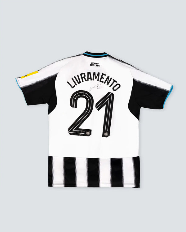 Newcastle United LIVRAMENTO 25/26 Boxed Home Signed Shirt