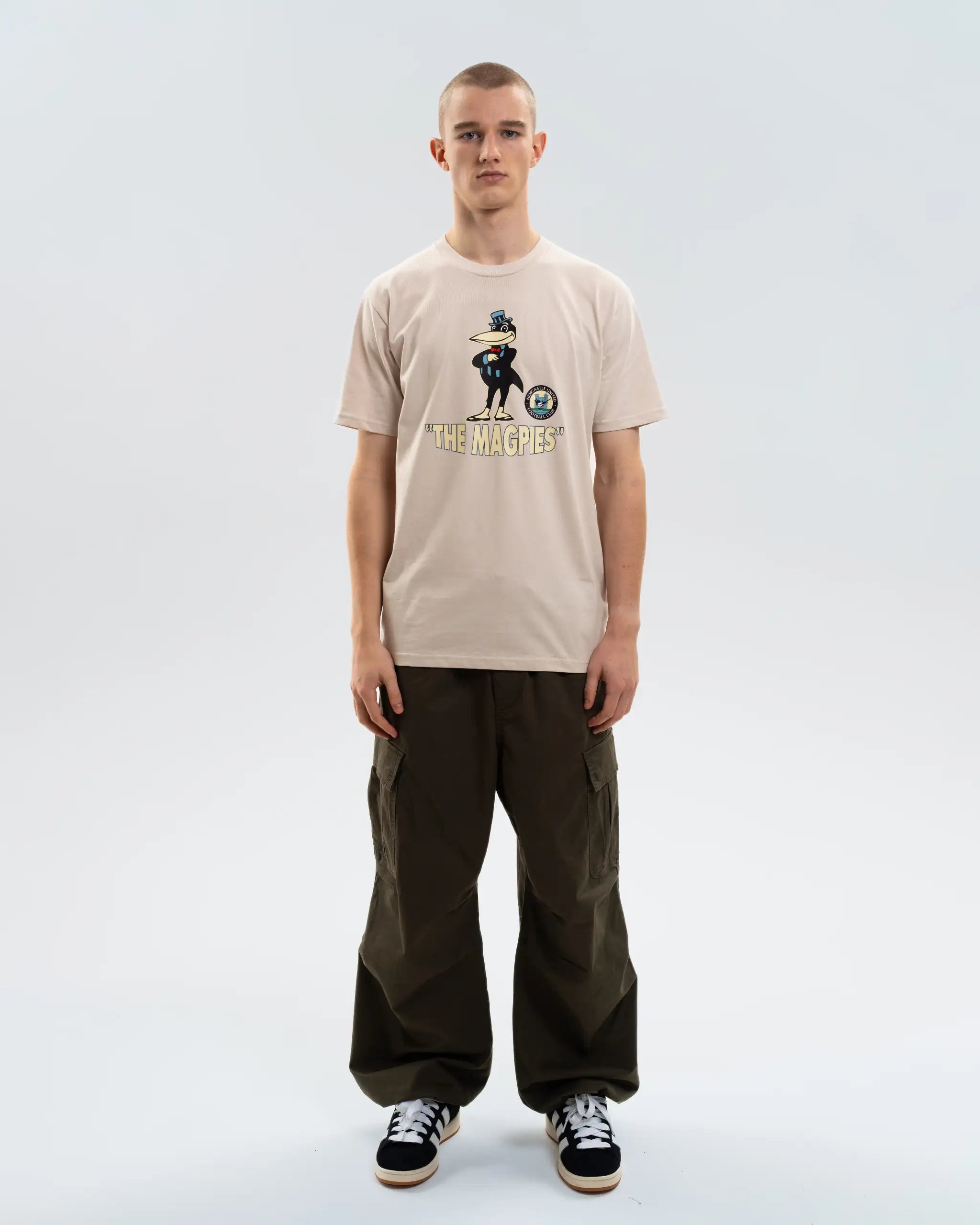 Newcastle United Men's Mr Magpie Sand T-Shirt