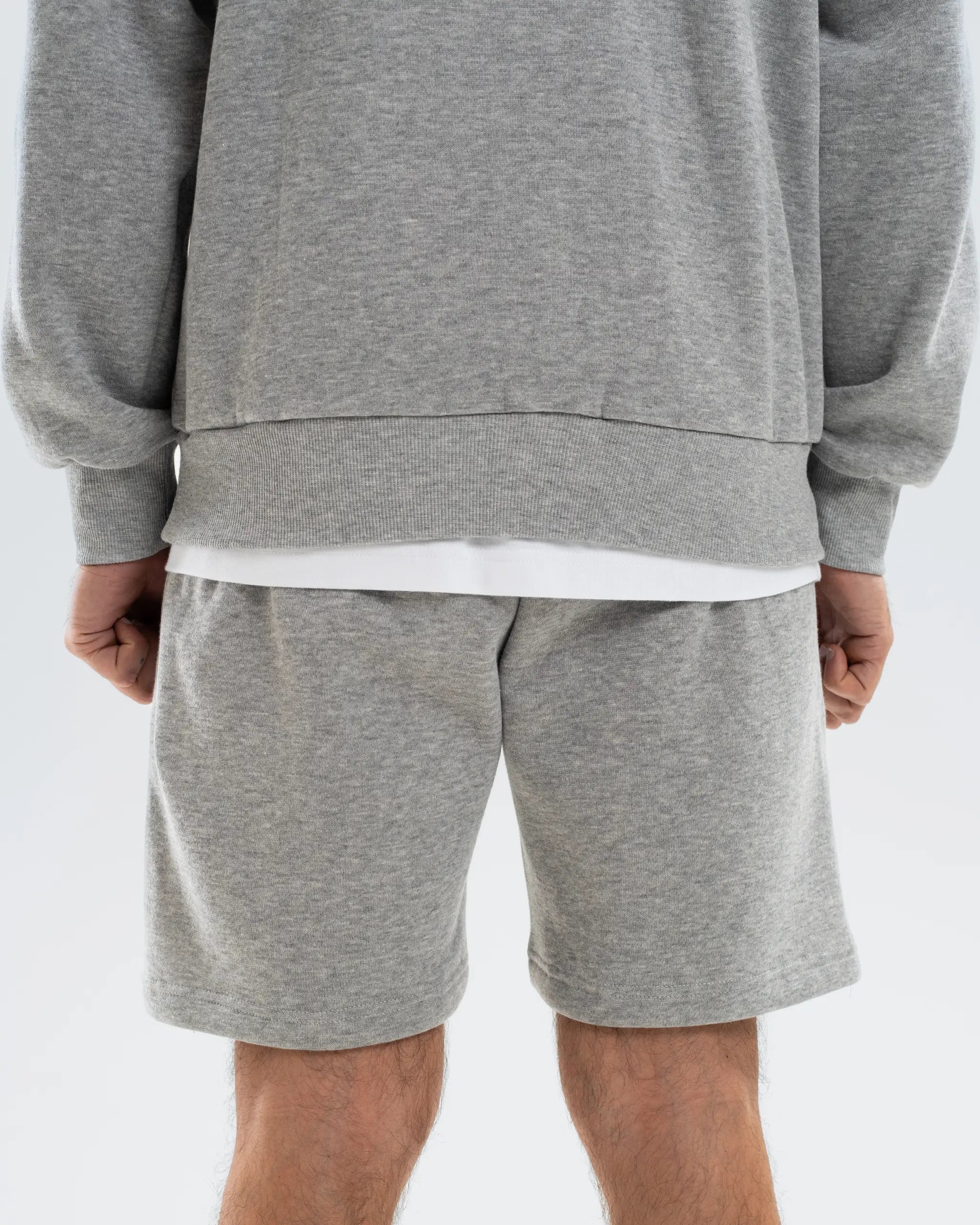 Newcastle United Men's Essentials Range Grey Fleece Shorts