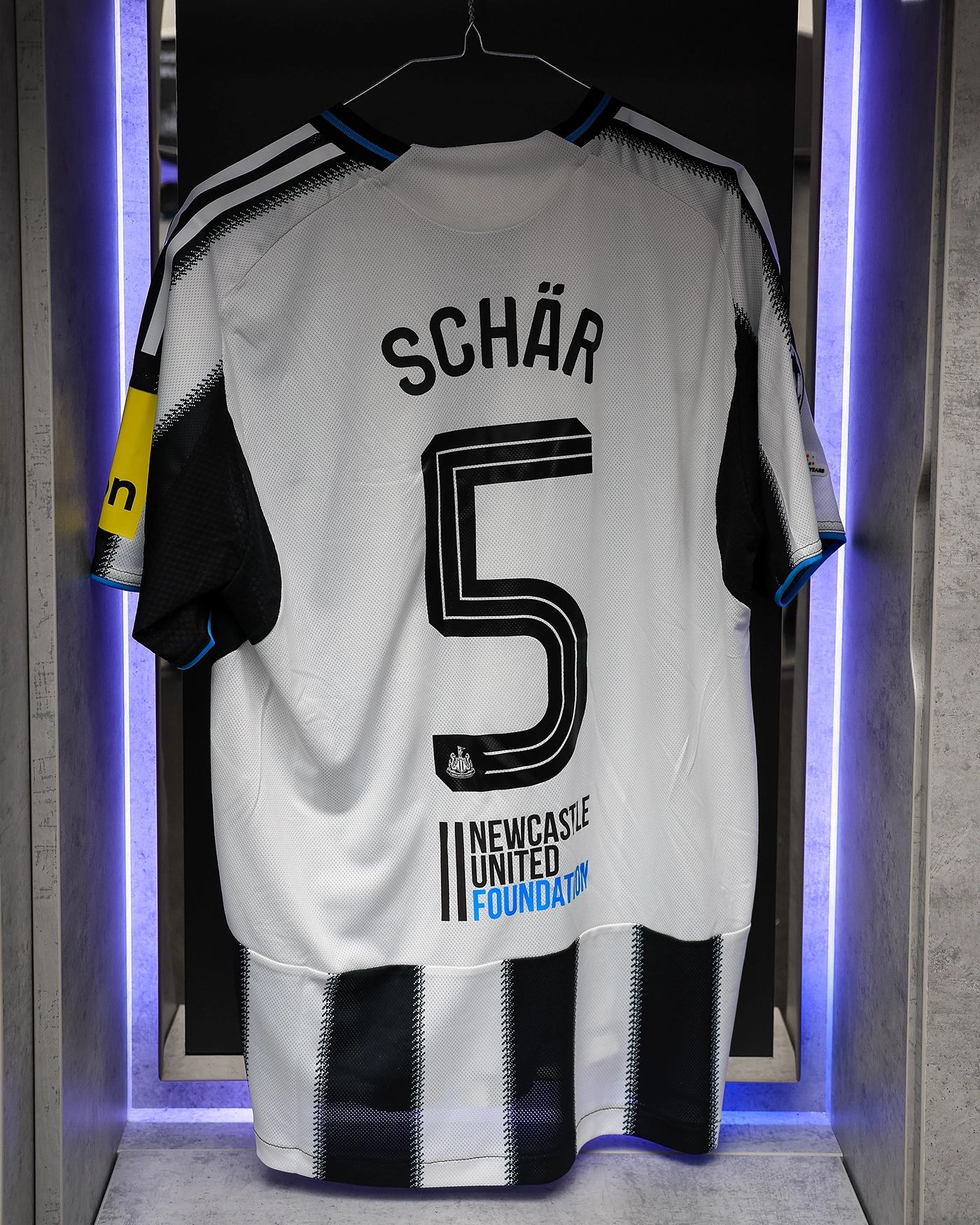 Newcastle United SCHAR 25/26 Match Worn Shirt - Barcelona Champions League (H)