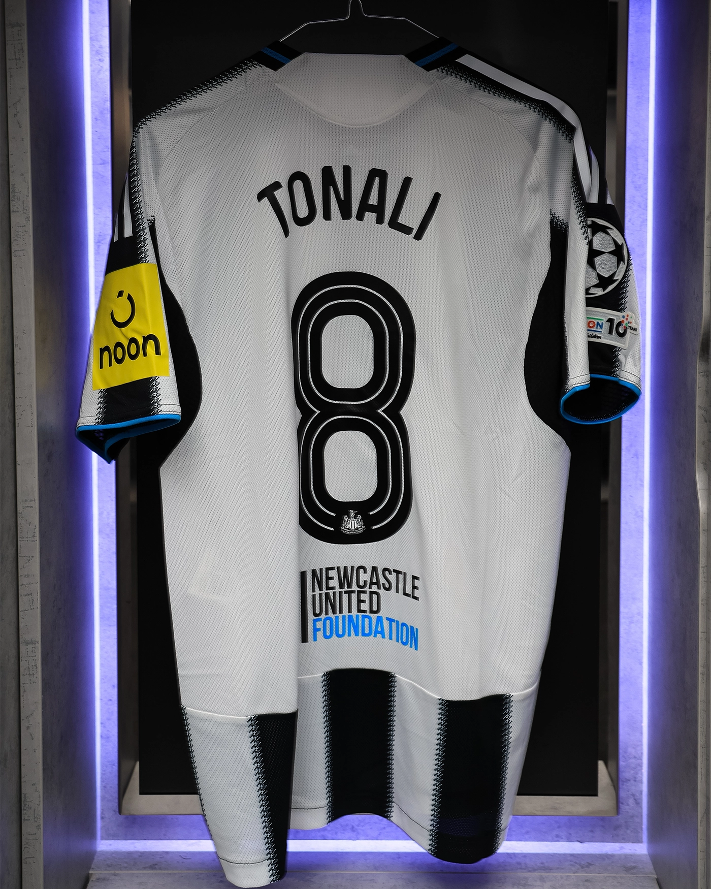 Newcastle United TONALI 25/26 Match Worn Shirt - Barcelona Champions League (H)