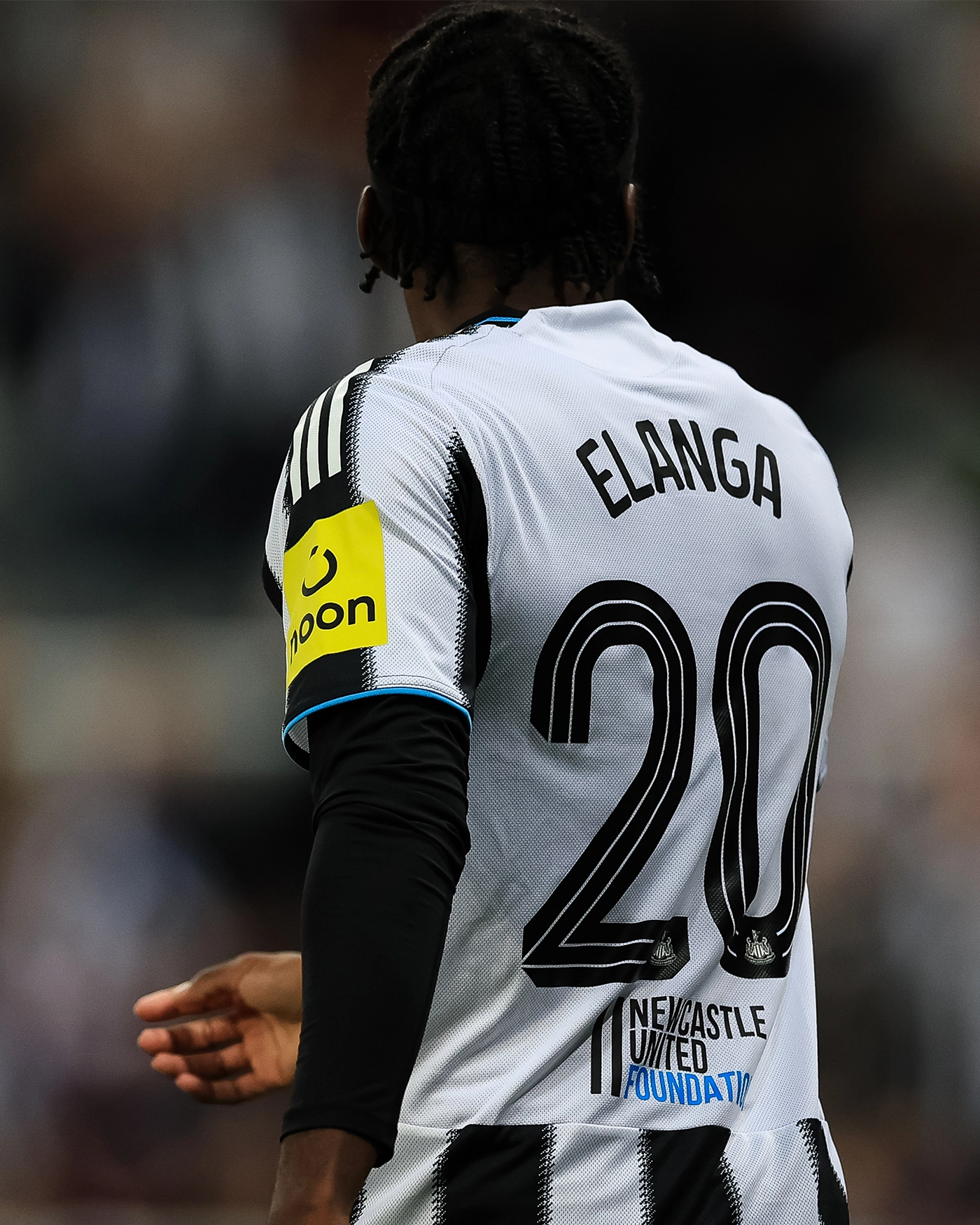 Newcastle United ELANGA 25/26 Match Worn Shirt - Barcelona Champions League (H)