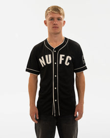 Newcastle United East Coast Varsity Black Baseball Jersey