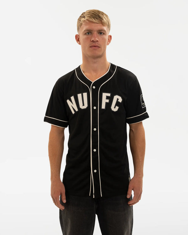 Newcastle United East Coast Varsity Black Baseball Jersey