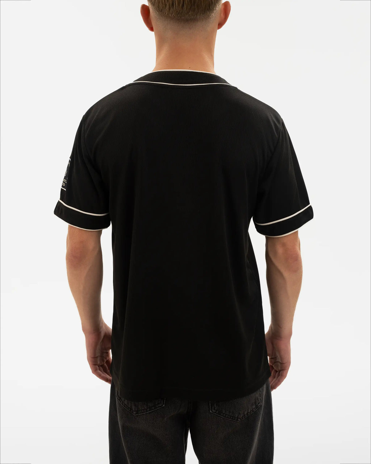 Newcastle United East Coast Varsity Black Baseball Jersey