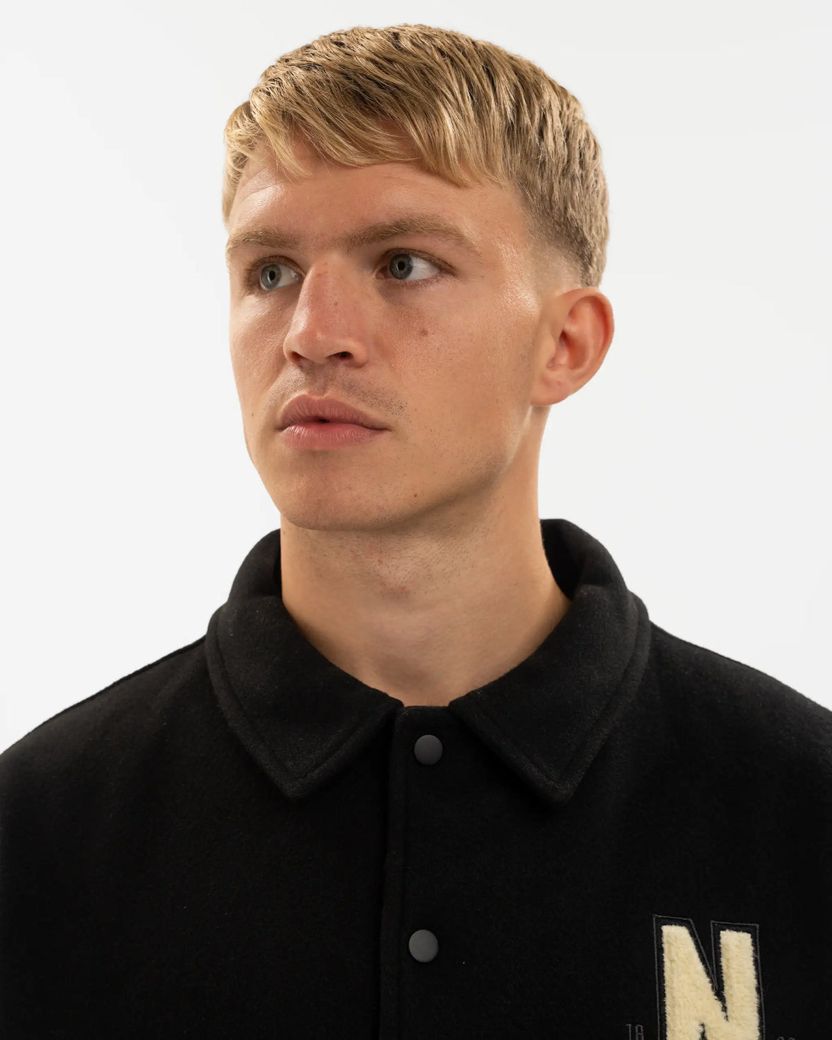 Newcastle United East Coast Varsity Black Bomber Jacket