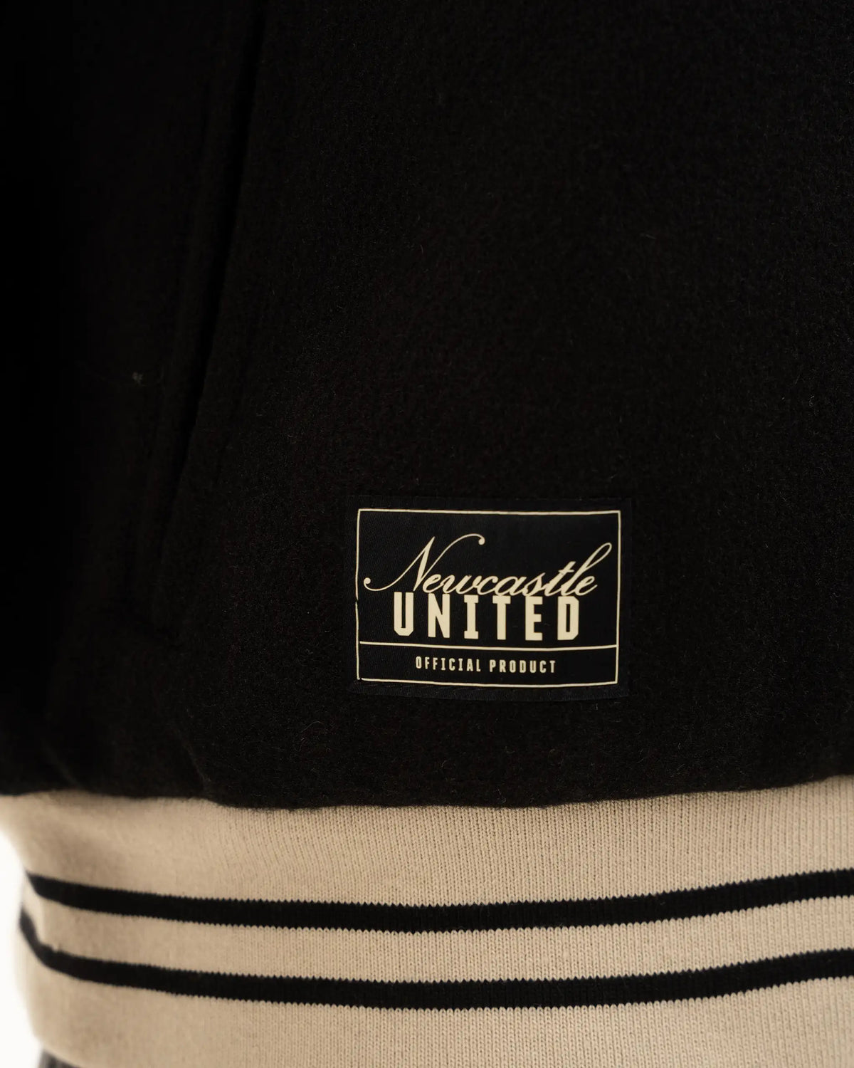 Newcastle United East Coast Varsity Black Bomber Jacket