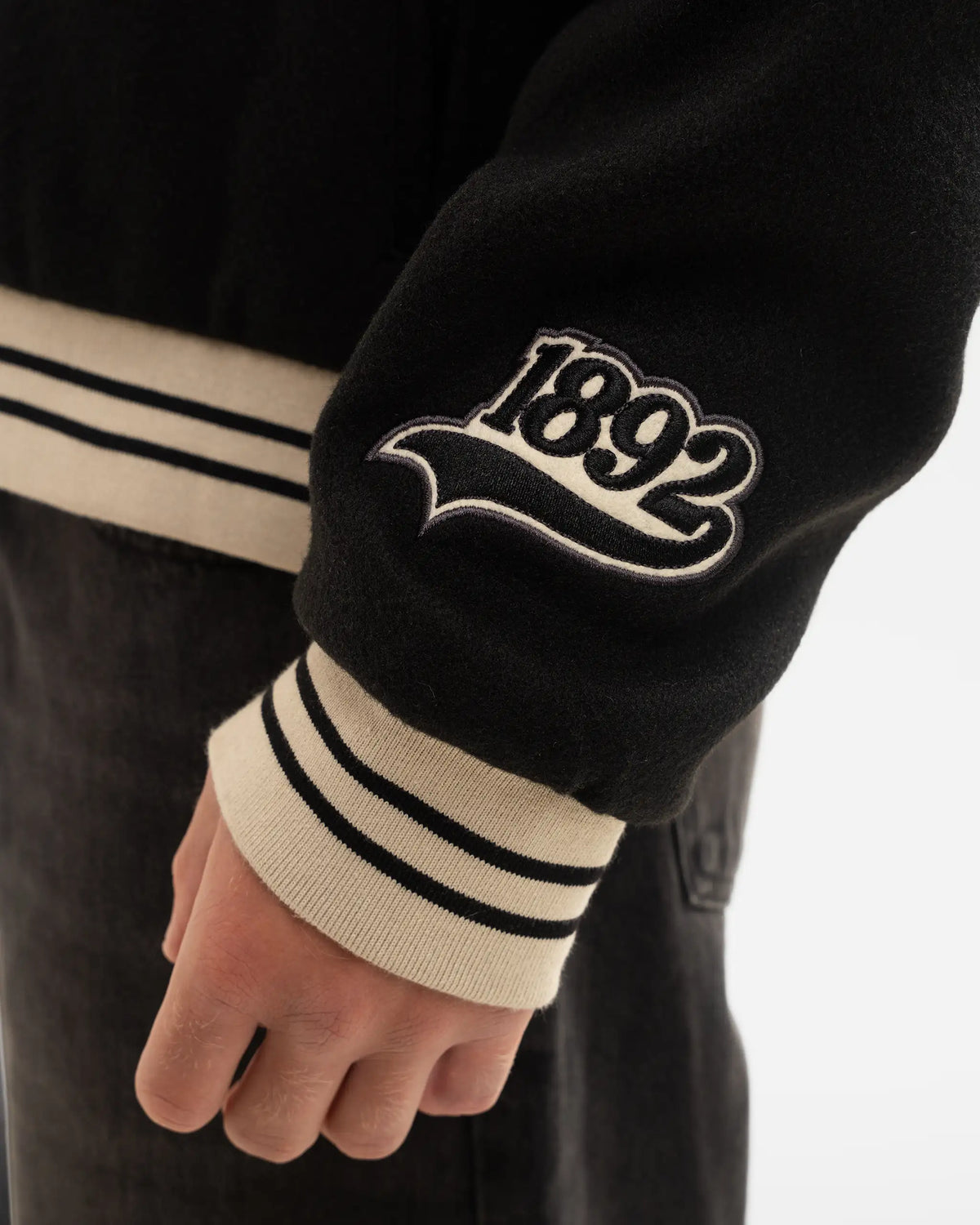 Newcastle United East Coast Varsity Black Bomber Jacket