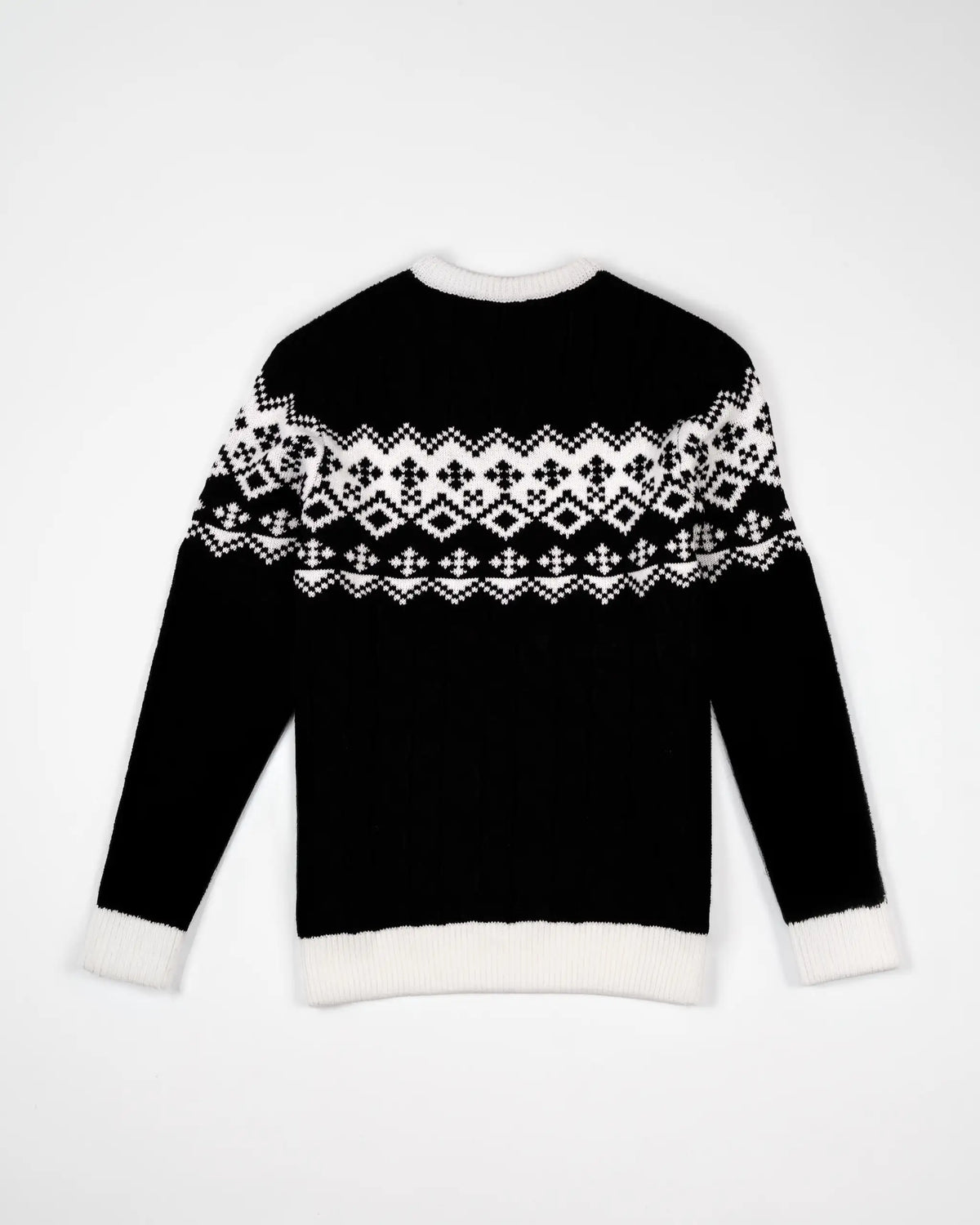 Newcastle United Black Cable Knit Christmas Jumper