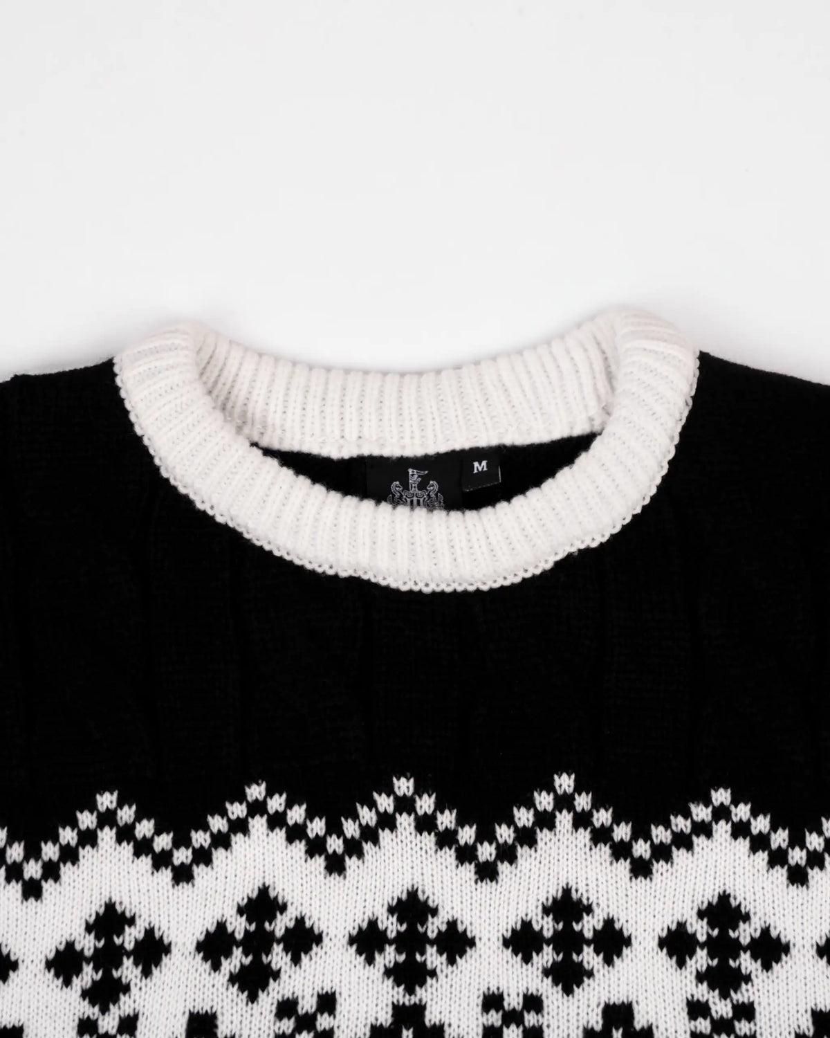 Newcastle United Black Cable Knit Christmas Jumper